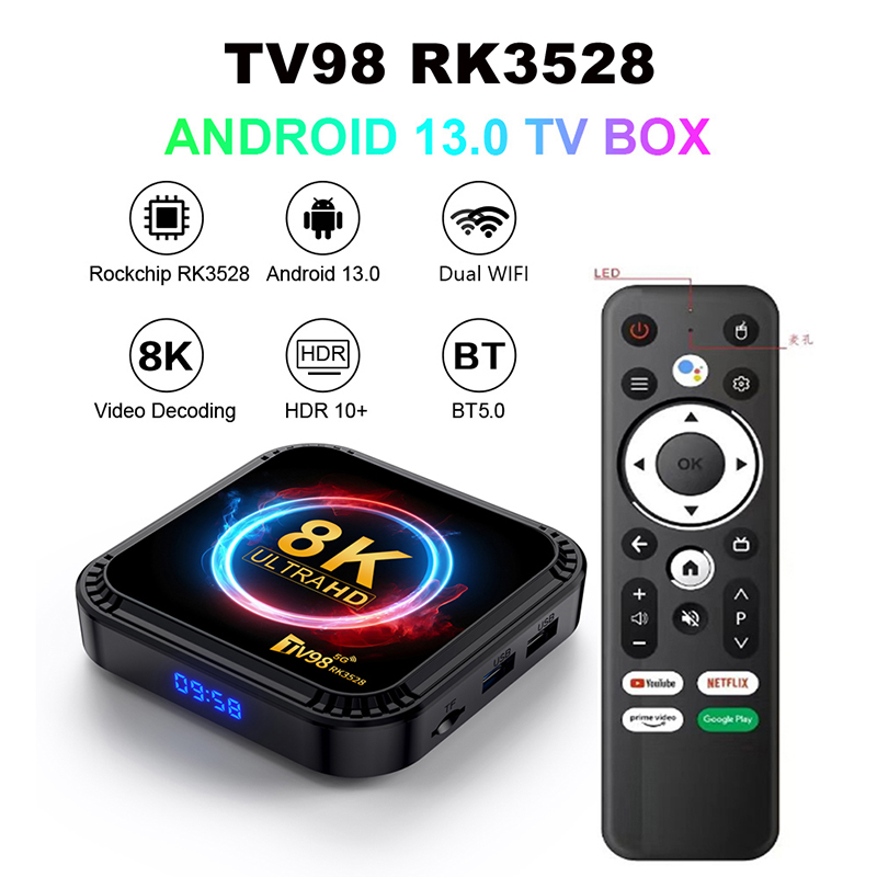 Radxa Rock 5B 16Gb - جهاز تلفاز TV98 RK3528 بنظام أندرويد
